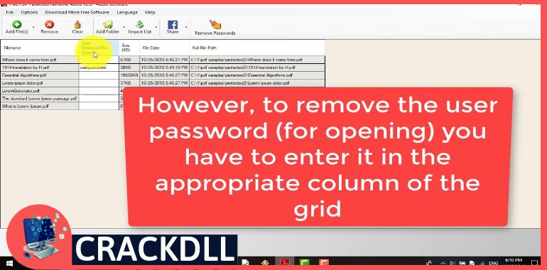 Free PDF Password Remover Activation Code