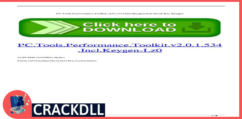 PC Tools Performance Toolkit Product Key