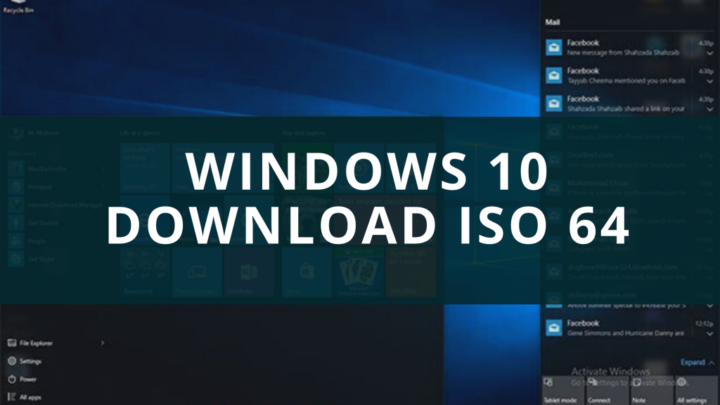 Windows 10 Download iso 64 Bit With Crack Full Version